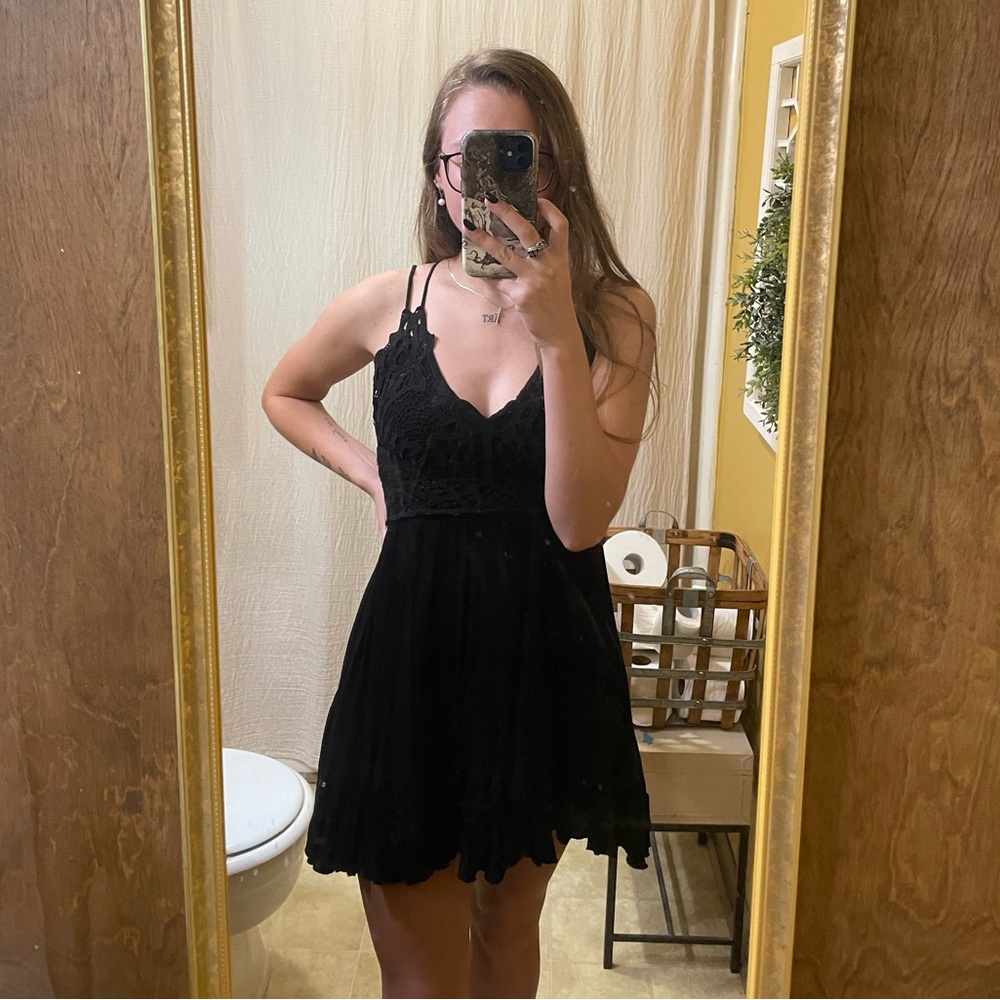 Chelsea & Violet black mini dress